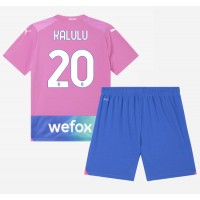 Camisa de time de futebol AC Milan Pierre Kalulu #20 Replicas 3º Equipamento Infantil 2023-24 Manga Curta (+ Calças curtas)